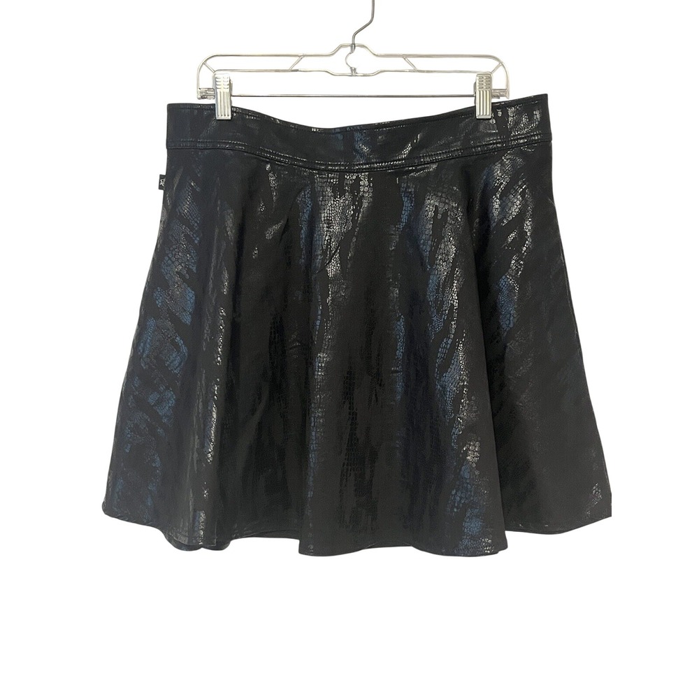Rock & Republic Black Shiny Circle Skirt - Picture 2 of 10